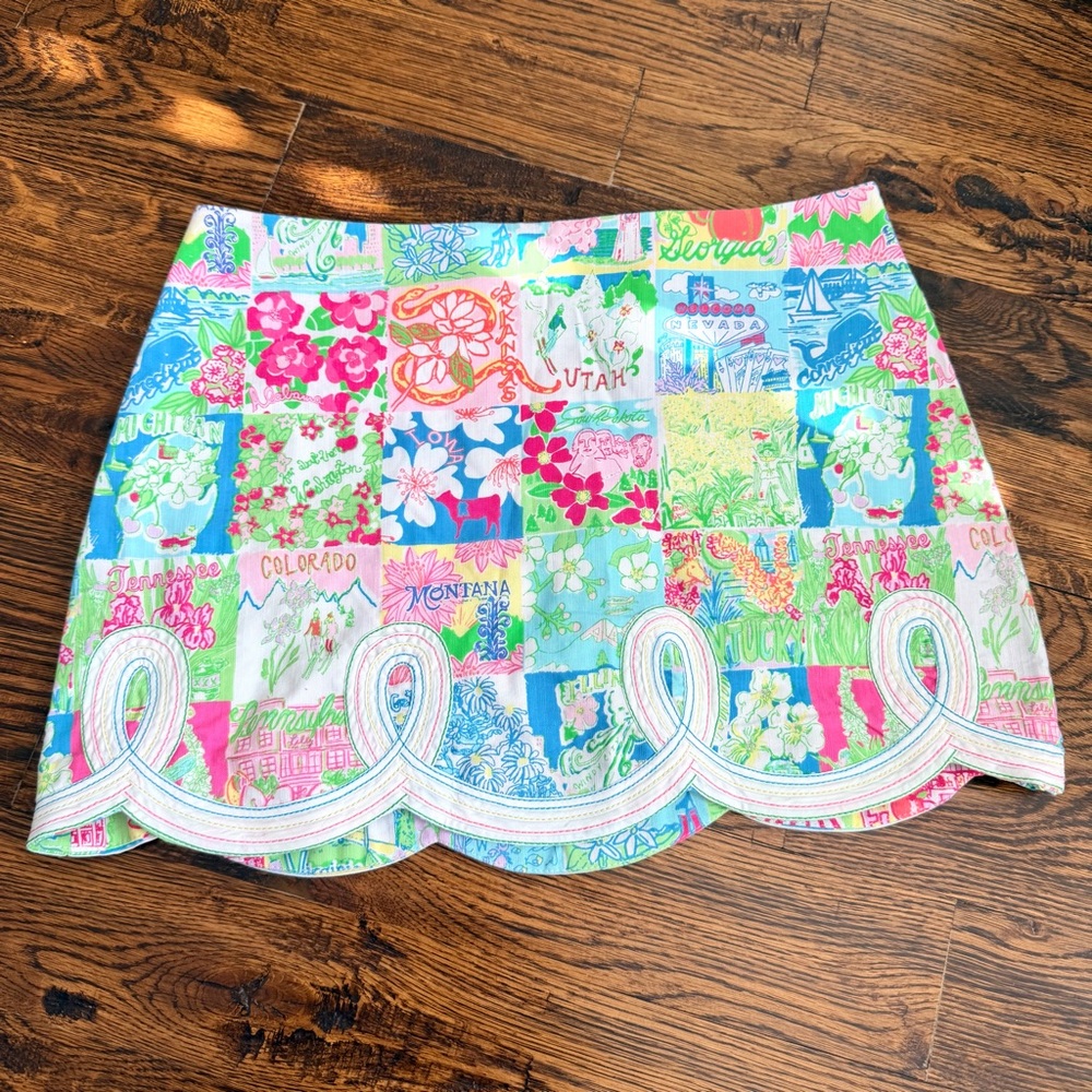 Lily Pulitzer State‎ of Mind Minj Skirt sz2